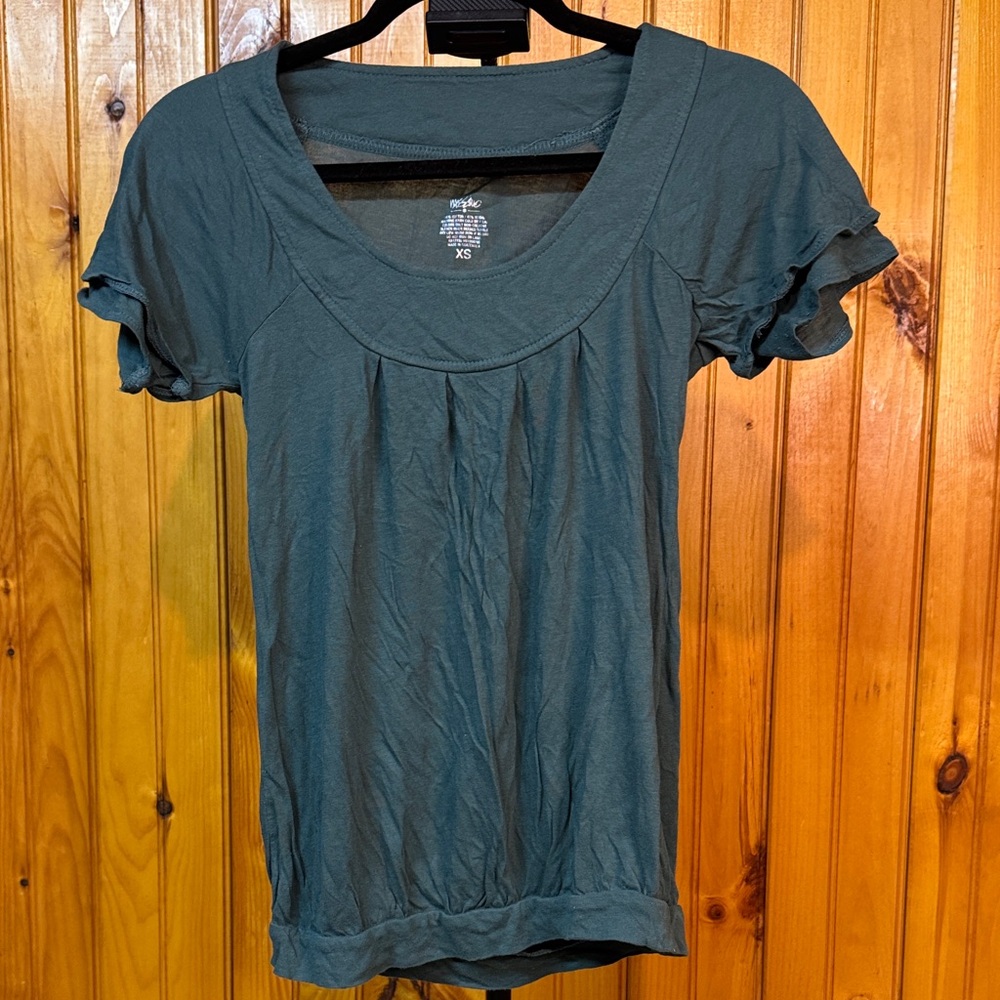 Mossimo Supply Co. Teal Short Sleeve Top